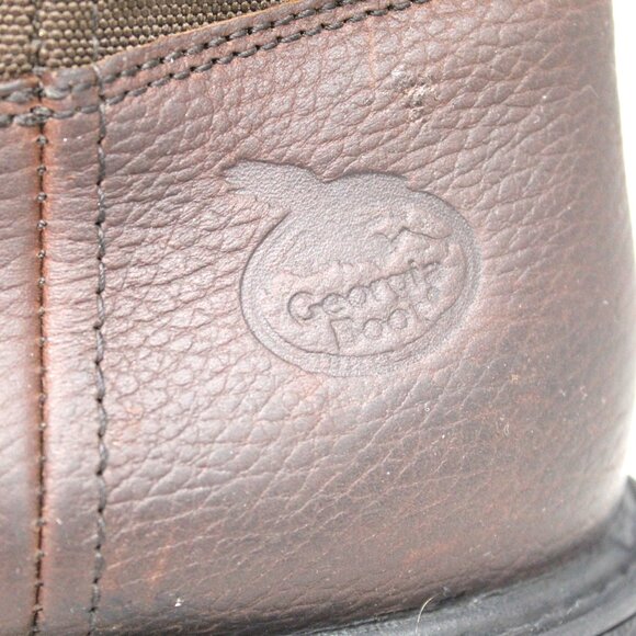 Georgia Wellington Steel Toe Dark Brown Leather Pull-Up Waterproof G111 Size 9W main image 6
